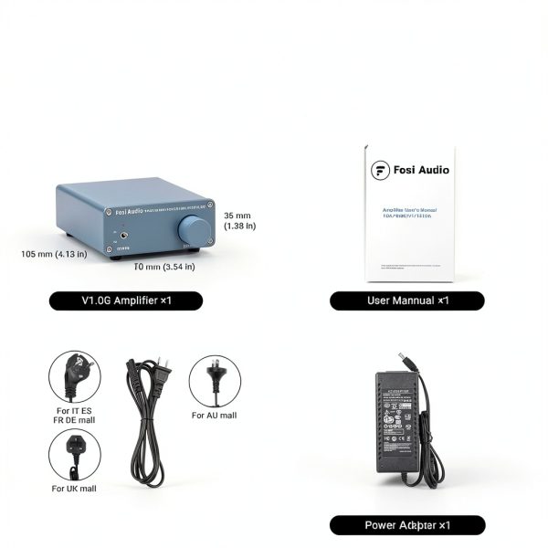 Fosi Audio V1.0G Mini Stereo Amplifier-7