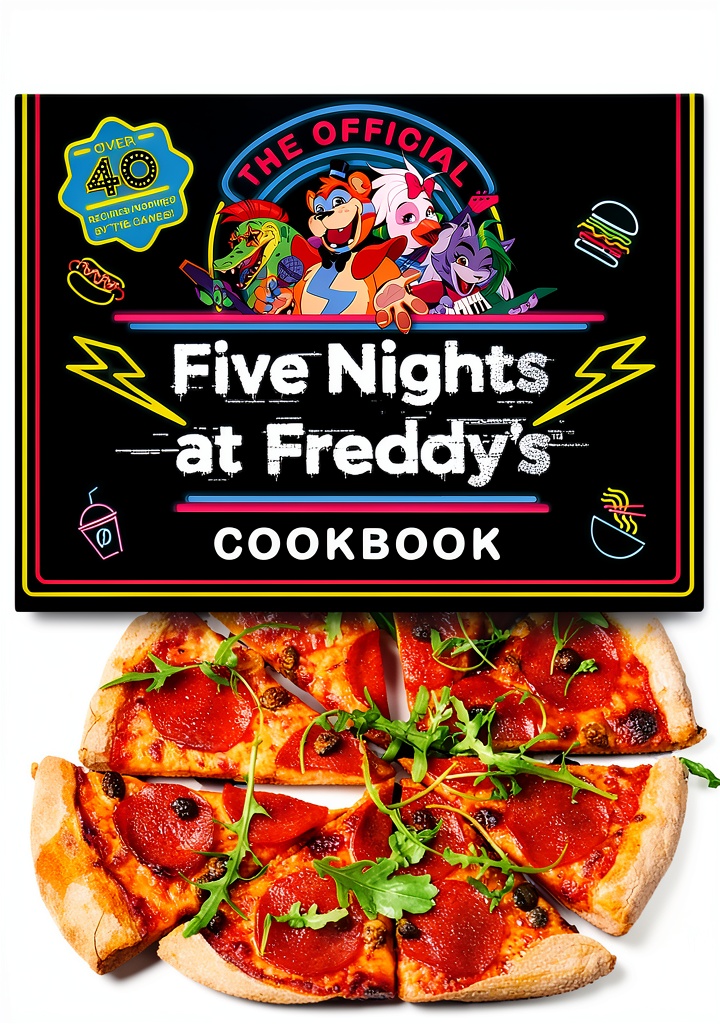 Scholastic Teen Cookbook Kindle eBook cover showing vibrant recipe illustrations