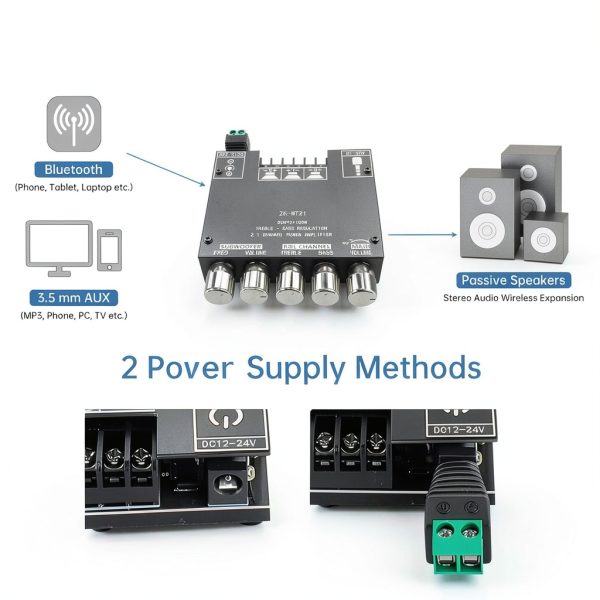 ZK-MT21 Bluetooth Power Amplifier Board-3