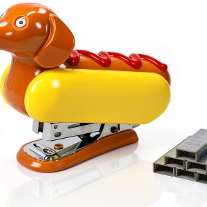 Hotdog Stapler YOBRO Mini Metal Desk Stapler-0