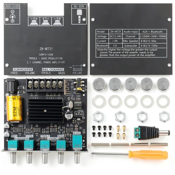 ZK-MT21 Bluetooth Power Amplifier Board-7