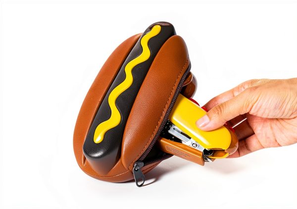 Hotdog Stapler YOBRO Mini Metal Desk Stapler-1