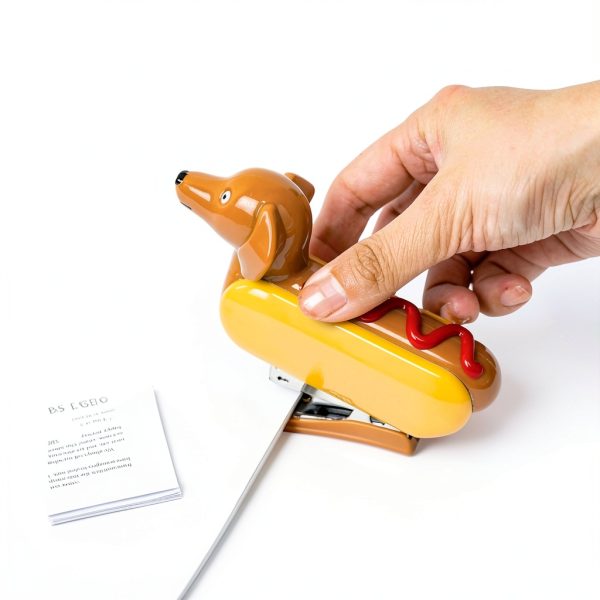 Hotdog Stapler YOBRO Mini Metal Desk Stapler-2