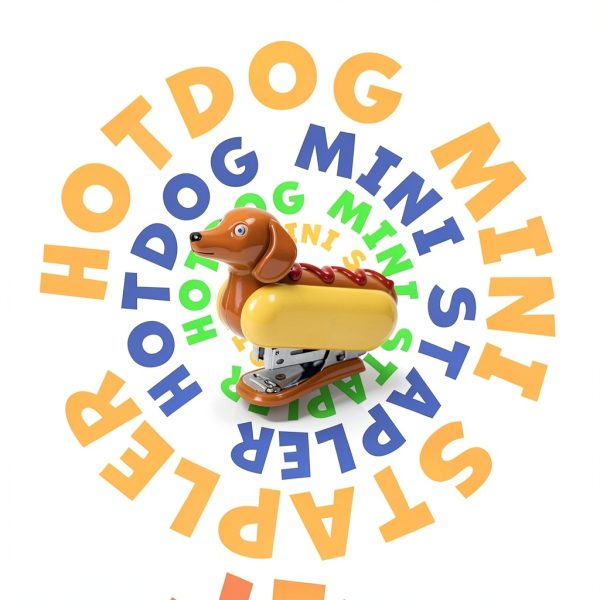 Hotdog Stapler YOBRO Mini Metal Desk Stapler-6