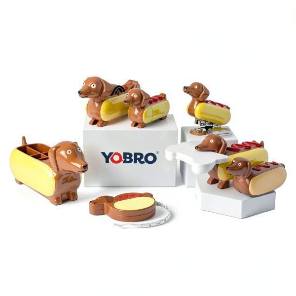 Hotdog Stapler YOBRO Mini Metal Desk Stapler-7
