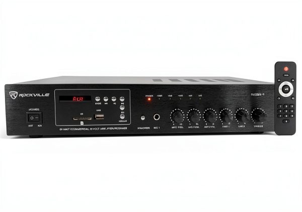 60 Watt Amplifier AudioTech 70V 100V Rackmount-0
