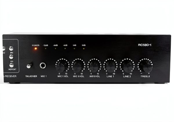 60 Watt Amplifier AudioTech 70V 100V Rackmount-4