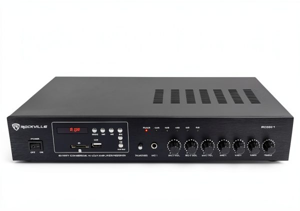 60 Watt Amplifier AudioTech 70V 100V Rackmount-1