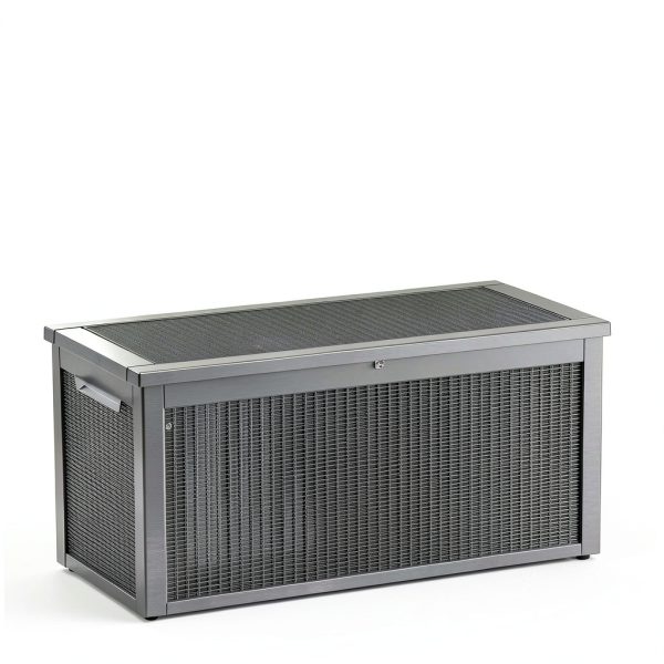 320 Gallon Outdoor Storage Box Waterproof Lockable Resin Deck Box Large, Patio Storage Bin for Pool Accessories Cushion Furniture, Garden Tools, UV-Resistant Outside Delivery Grey-1