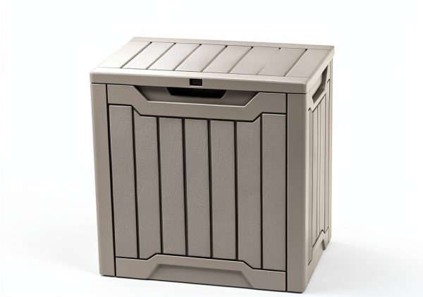 YITAHOME 31 Gallon Outdoor Storage Deck Box Taupe Resin Waterproof-7