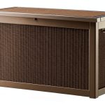 320 Gallon Outdoor Storage Box Waterproof Lockable Resin Deck Box Large, Patio Storage Bin for Pool Accessories Cushion Furniture, Garden Tools, UV-Resistant Outside Delivery Grey-0