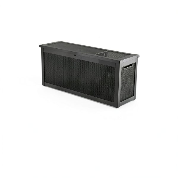 TARKARI 320 Gallon Lockable Deck Box Black Waterproof UV-Resistant-6
