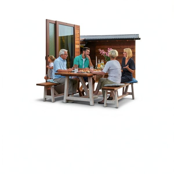 Suncast Vertical Outdoor Storage Shed - Resin, Vanilla Finish-7