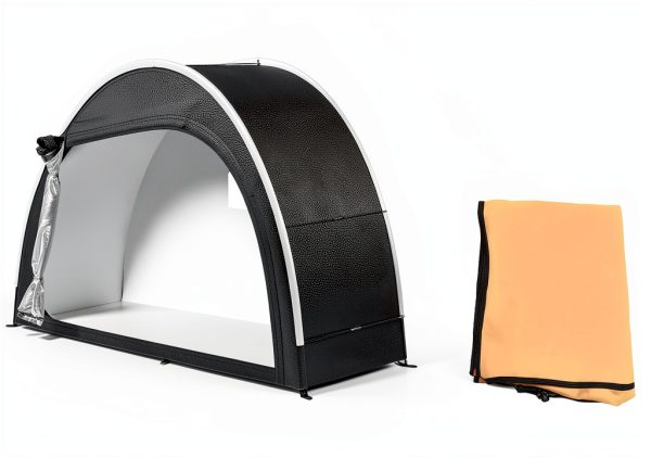 Bike Tent with Rain Cover by PZT Storage Shed Orange 79x32x65in-6